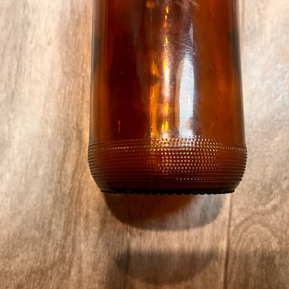 3 - vintage 1930-1940s Amber/ Brown Glass Bottle Set - Home Accents - Picture 6 of 6